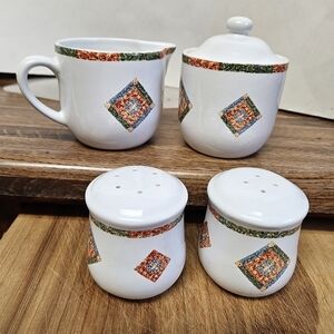 Vintage Jay Import 4-Piece Ceramic Serveware Set